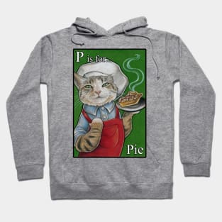P is for Pie - Black Outlined Version Hoodie